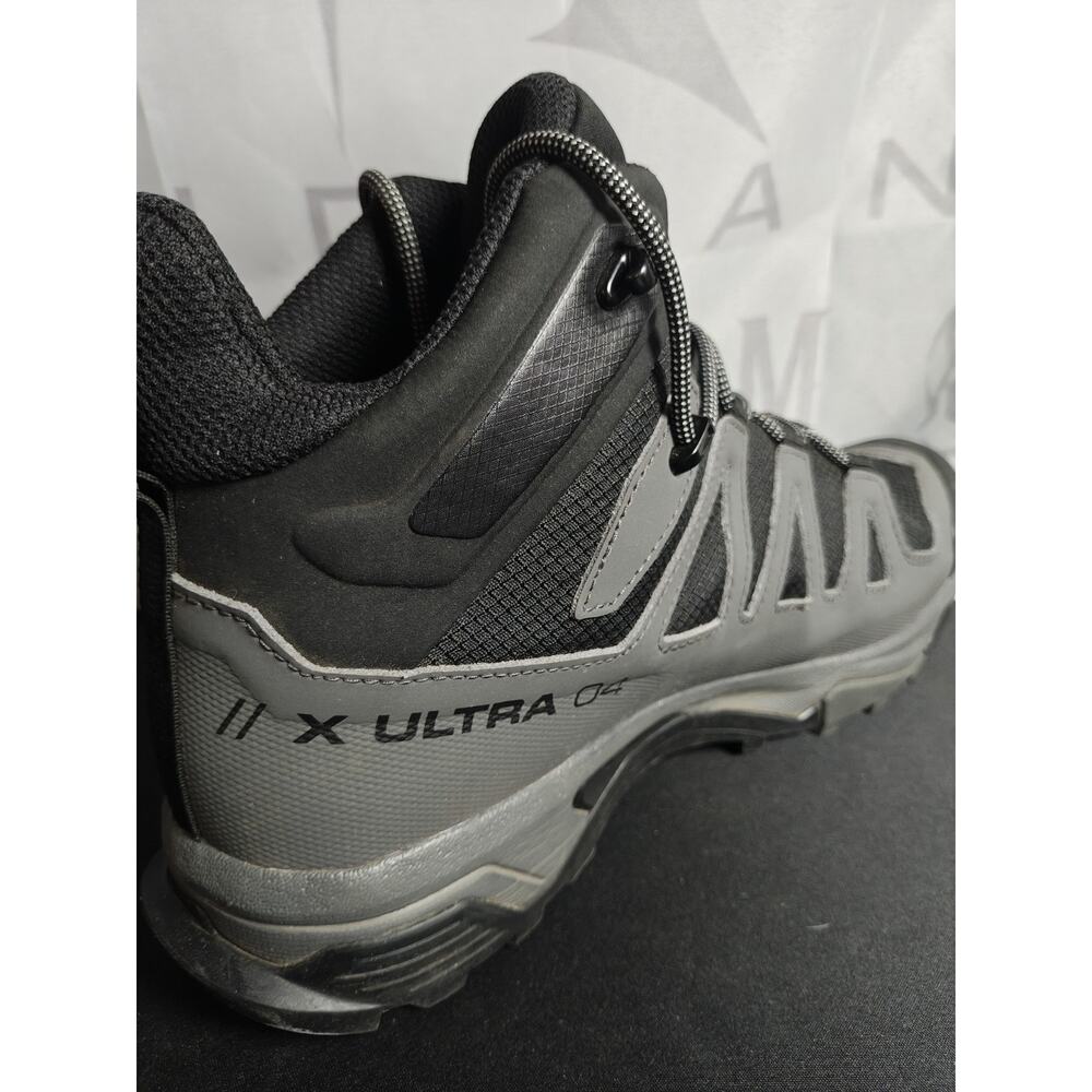 Salomon $175 Men's 9.5 X Ultra 4 Mid GTX Gore Tex Hiking Boots Black Gray - Picture 7 of 16